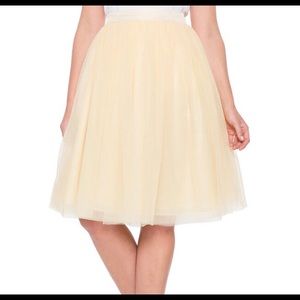 Eloquii Yellow Tulle Skirt